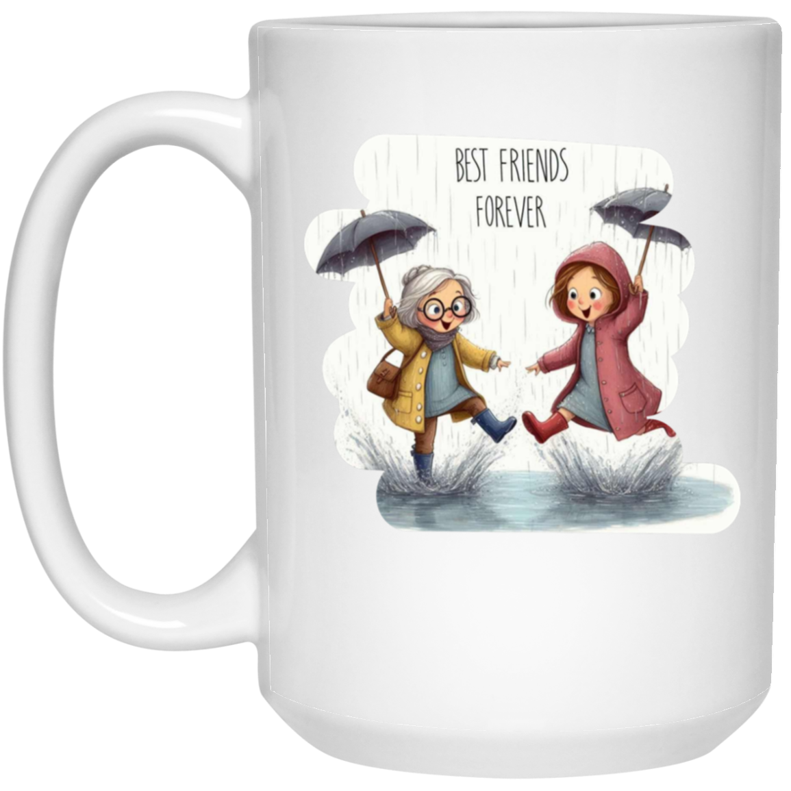 Best Friends 15oz White Mug