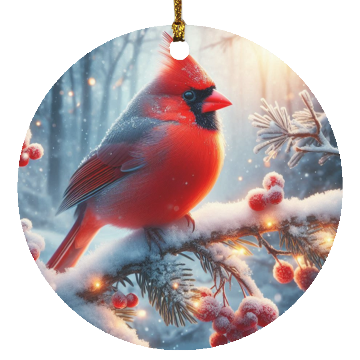 The Cardinal Circle Ornament