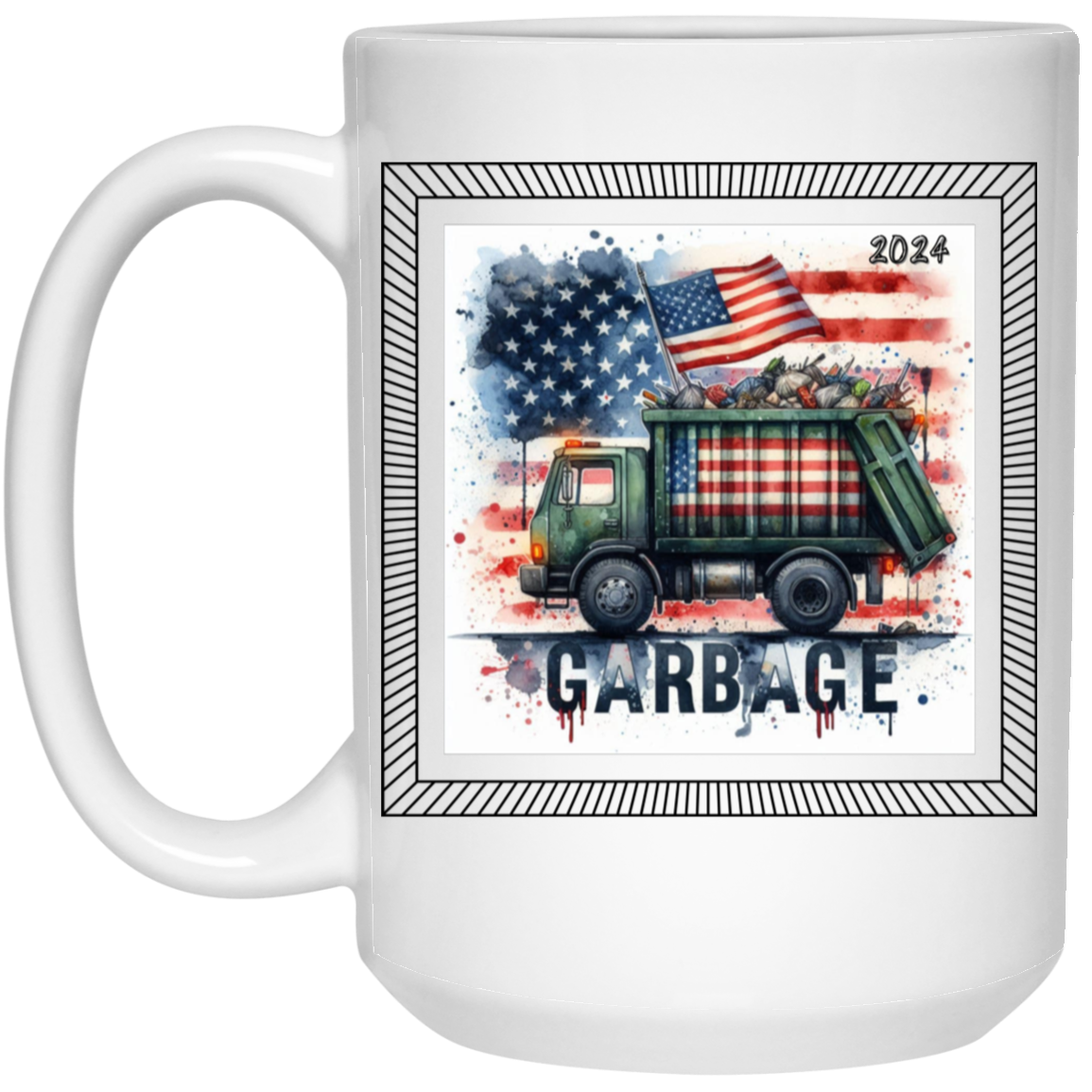 Garbage 15oz White Mug