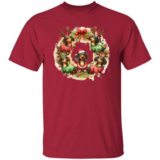 Dachshund Wreath T-Shirt