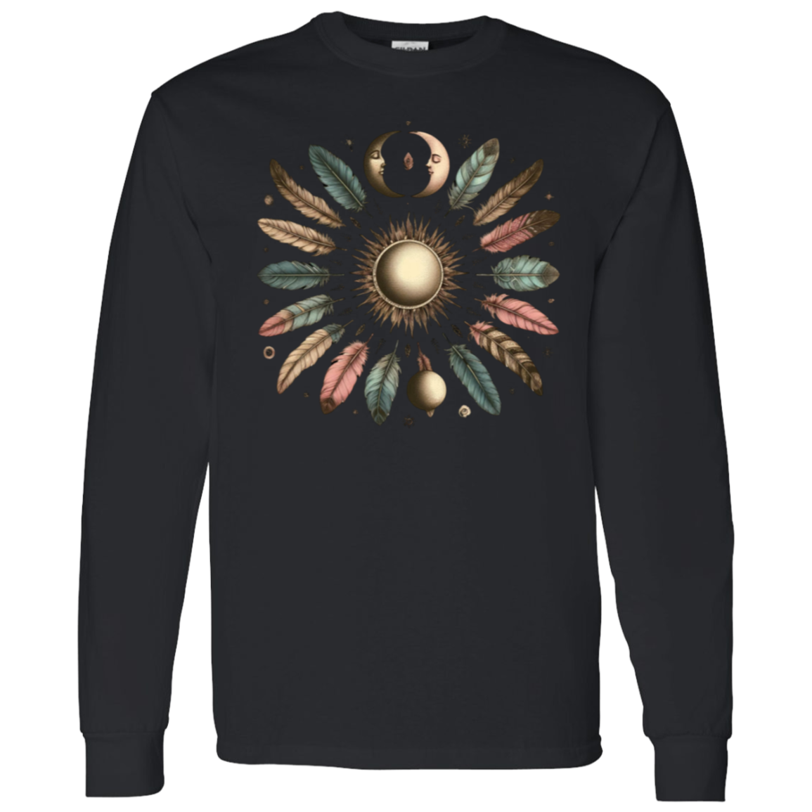 Moon and Feathers LS T-Shirt