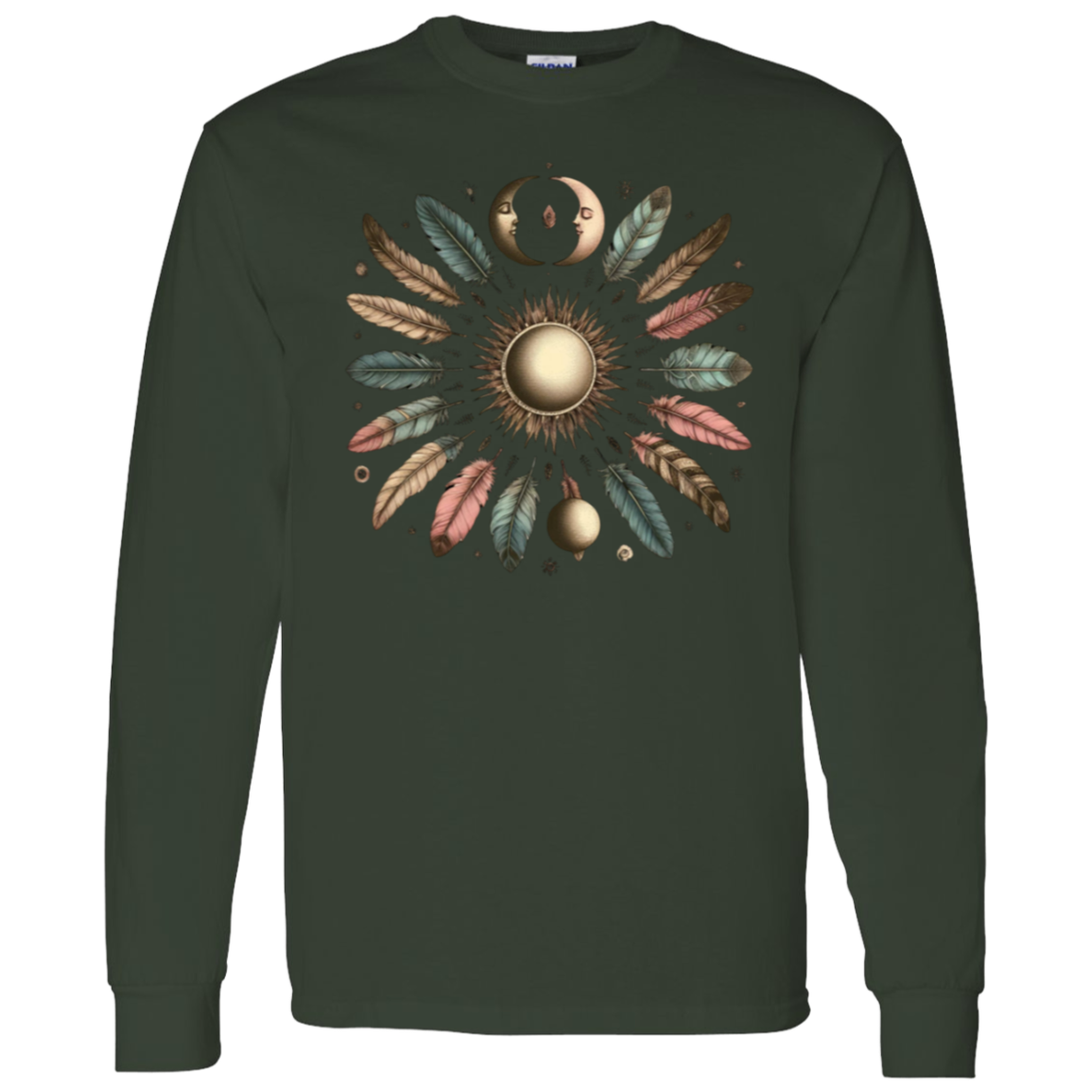 Moon and Feathers LS T-Shirt