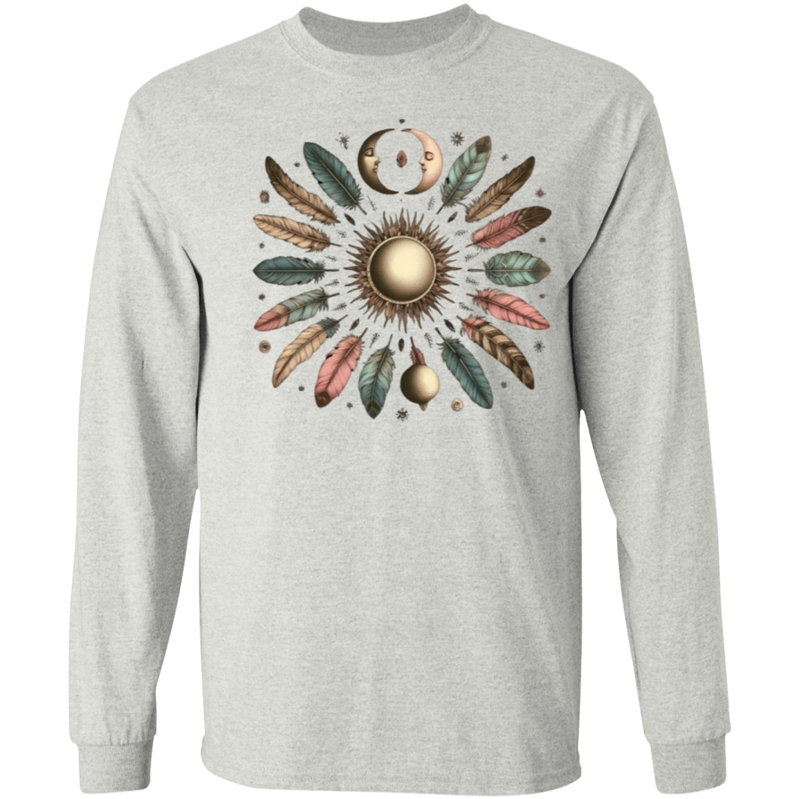 Moon and Feathers LS T-Shirt