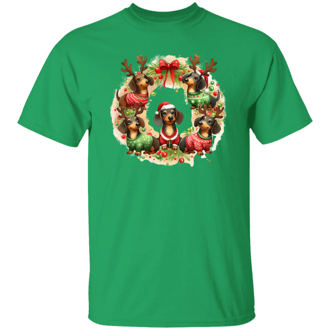 Dachshund Wreath T-Shirt