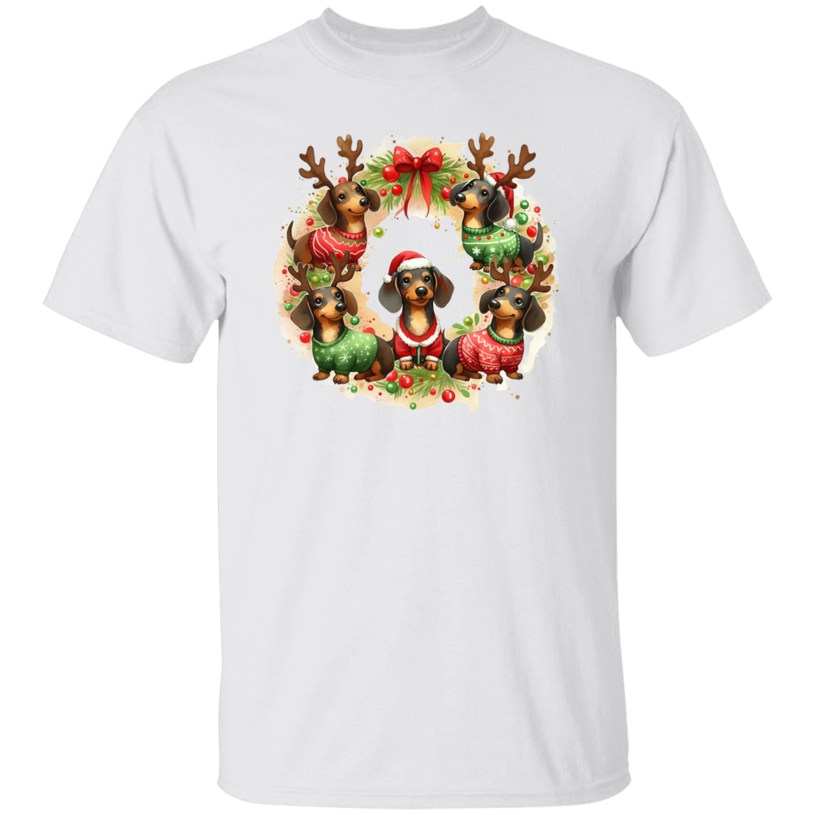 Dachshund Wreath T-Shirt