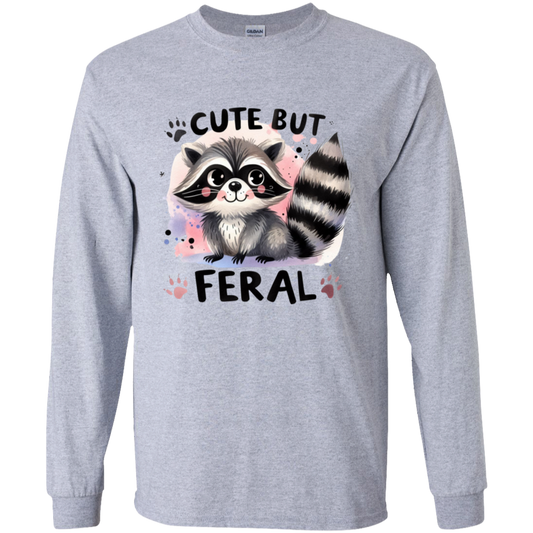 Cute But Feral Jr LS T-Shirt