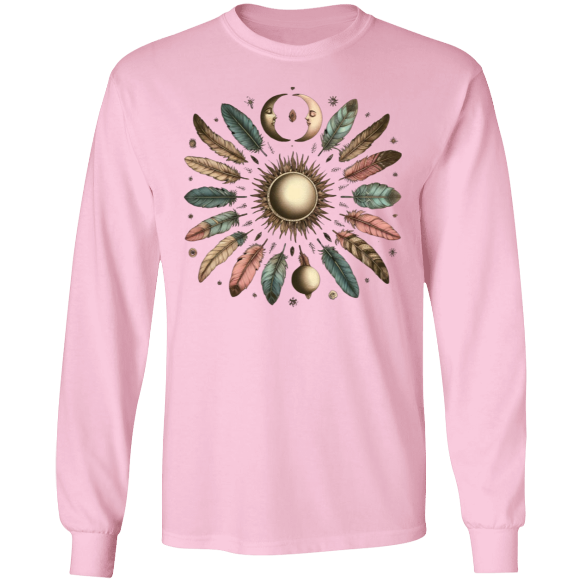 Moon and Feathers LS T-Shirt