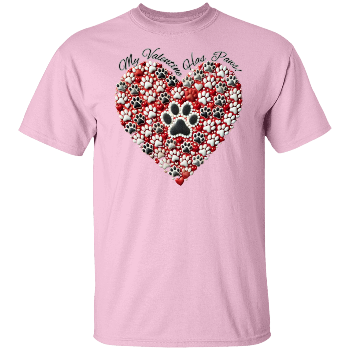 Valentine has Paws T-Shirt