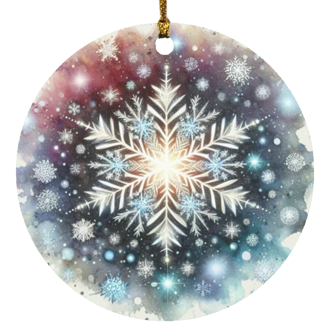 Snowflake Circle Ornament