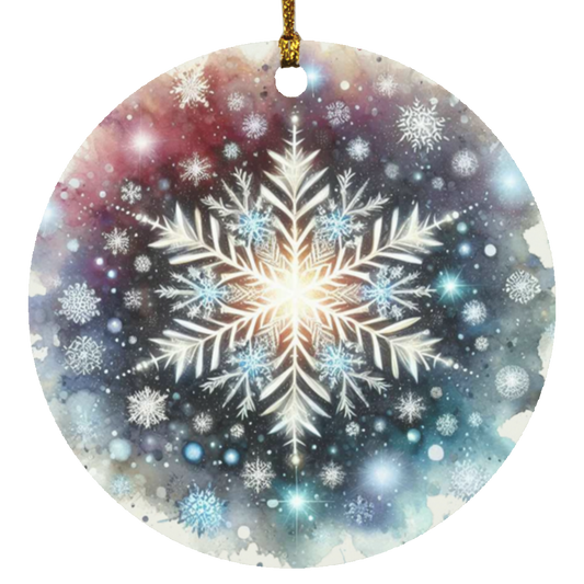 Snowflake Circle Ornament