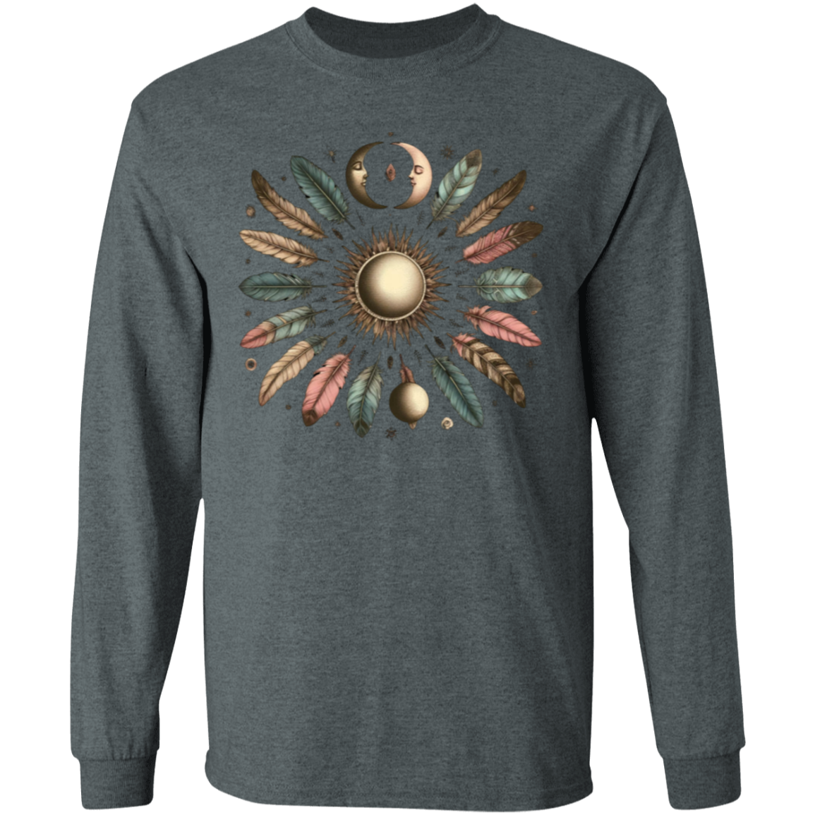 Moon and Feathers LS T-Shirt