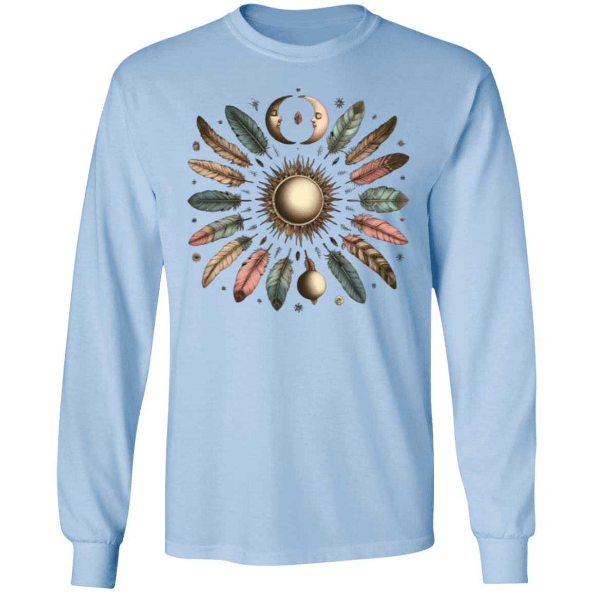 Moon and Feathers LS T-Shirt