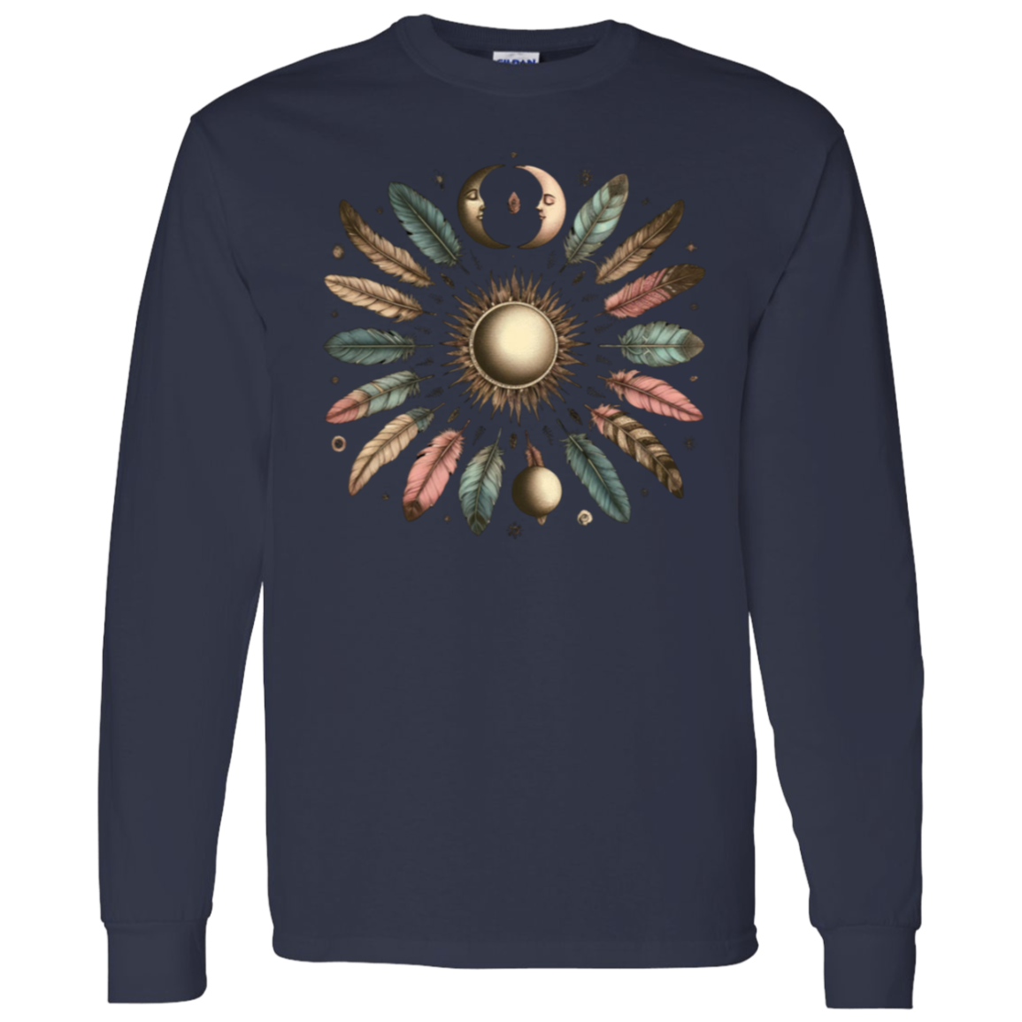 Moon and Feathers LS T-Shirt