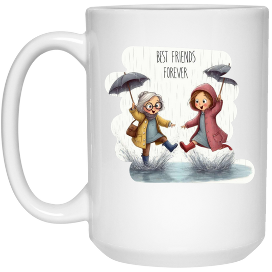 Best Friends 15oz White Mug